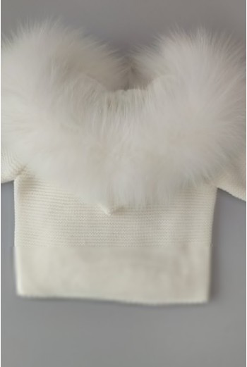 TRENKA LUXURY UNISEX PELO NATURAL DE PANGASA BABY, MARFIL. INVIERNO 25. 2