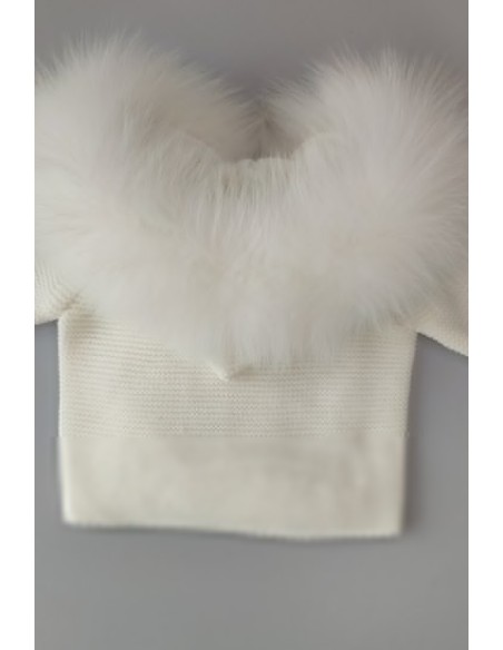 TRENKA LUXURY UNISEX PELO NATURAL DE PANGASA BABY, MARFIL. INVIERNO 25.