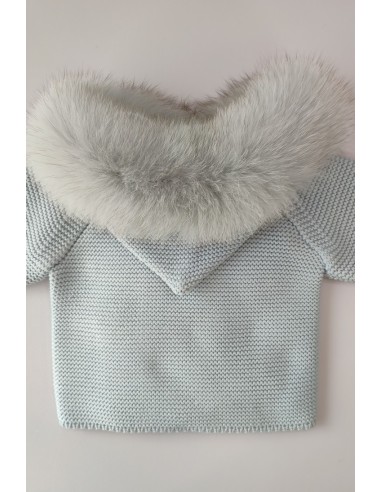 TRENKA LUXURY UNISEX PELO NATURAL DE PANGASA BABY, CELESTE EMPOLVADO. INVIERNO 25.