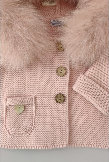 TRENKA LUXURY UNISEX PELO NATURAL DE PANGASA BABY, ROSA EMPOLVADO. INVIERNO 25. 2