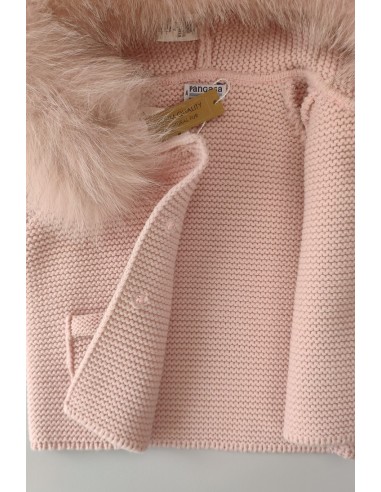 TRENKA LUXURY UNISEX PELO NATURAL DE PANGASA BABY, ROSA EMPOLVADO. INVIERNO 25.