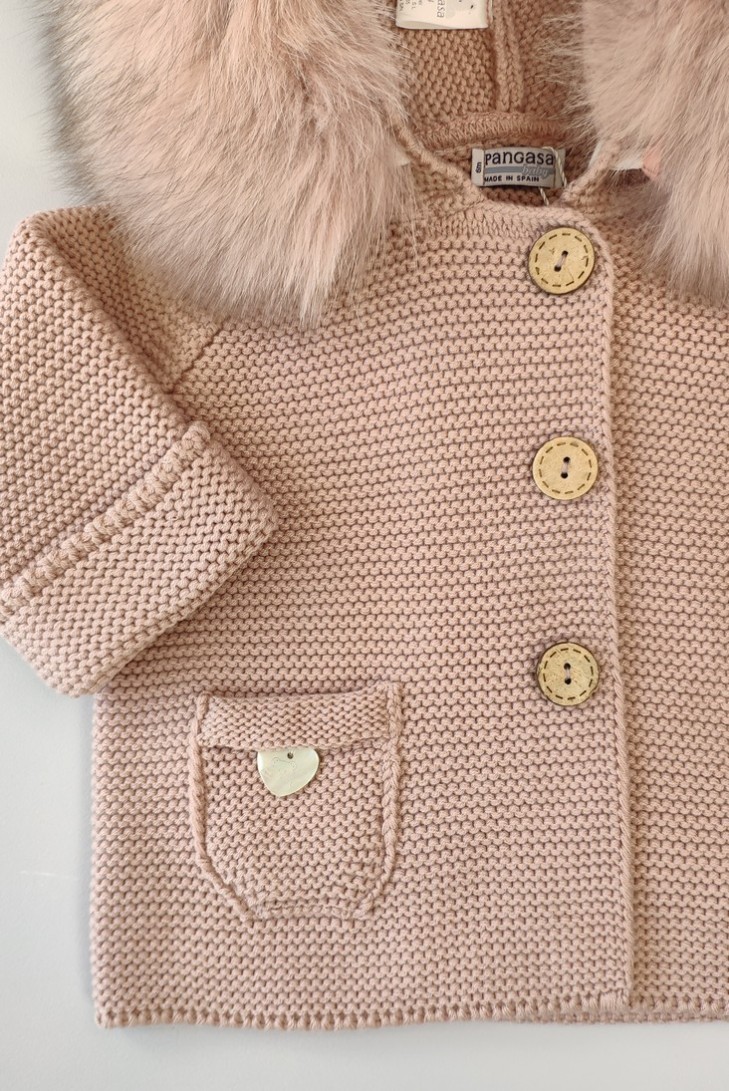 TRENKA LUXURY UNISEX PELO NATURAL DE PANGASA BABY, ROSA VINTAGE. INVIERNO 25.