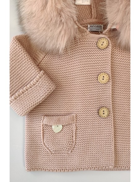 TRENKA LUXURY UNISEX PELO NATURAL DE PANGASA BABY, ROSA VINTAGE. INVIERNO 25.
