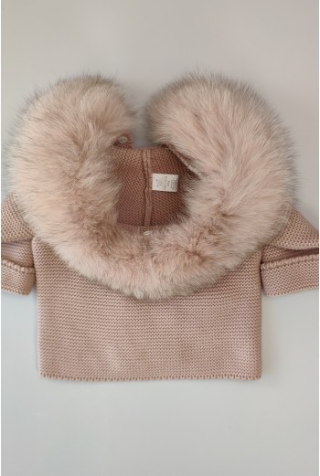 TRENKA LUXURY UNISEX PELO NATURAL DE PANGASA BABY, ROSA VINTAGE. INVIERNO 25. 2