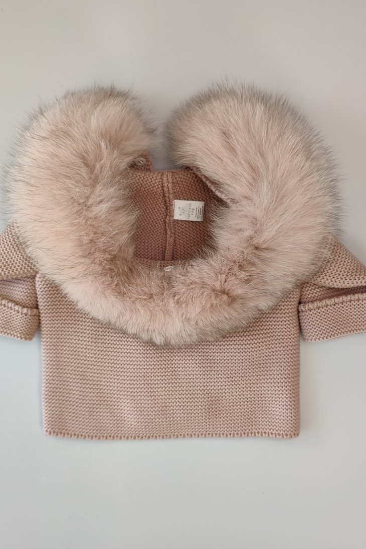 TRENKA LUXURY UNISEX PELO NATURAL DE PANGASA BABY, ROSA VINTAGE. INVIERNO 25.