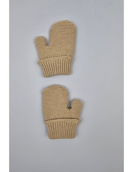 MANOPLAS PUNTO UNISEX DE PANGASA BABY, ARENA. INVIERNO 25.