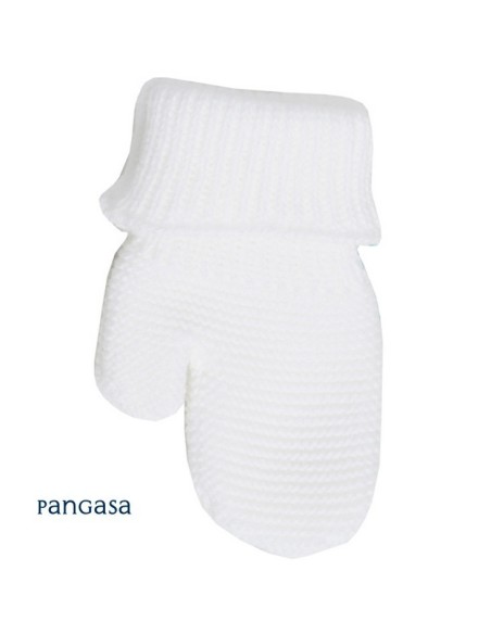 MANOPLAS PUNTO UNISEX DE PANGASA BABY, MARFIL. INVIERNO 25.