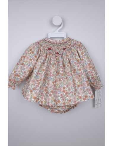 JESUSITO PUNTO SMOCK HADAS DE TARTALETA, ROSA. INVIERNO 25.
