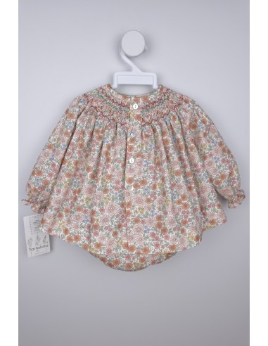 JESUSITO PUNTO SMOCK HADAS DE TARTALETA, ROSA. INVIERNO 25.