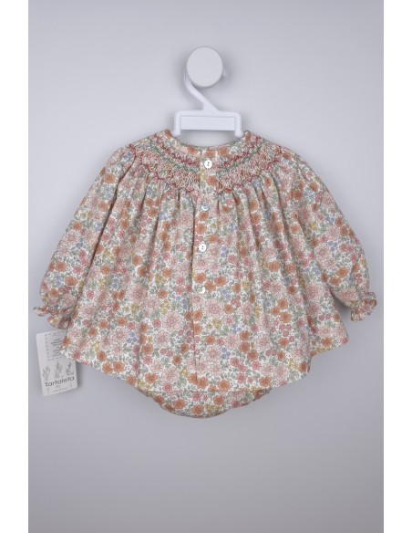 JESUSITO PUNTO SMOCK HADAS DE TARTALETA, ROSA. INVIERNO 25.