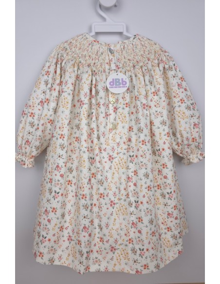 VESTIDO PUNTO SMOCK DE dBb IDEAS. INVIERNO 25.