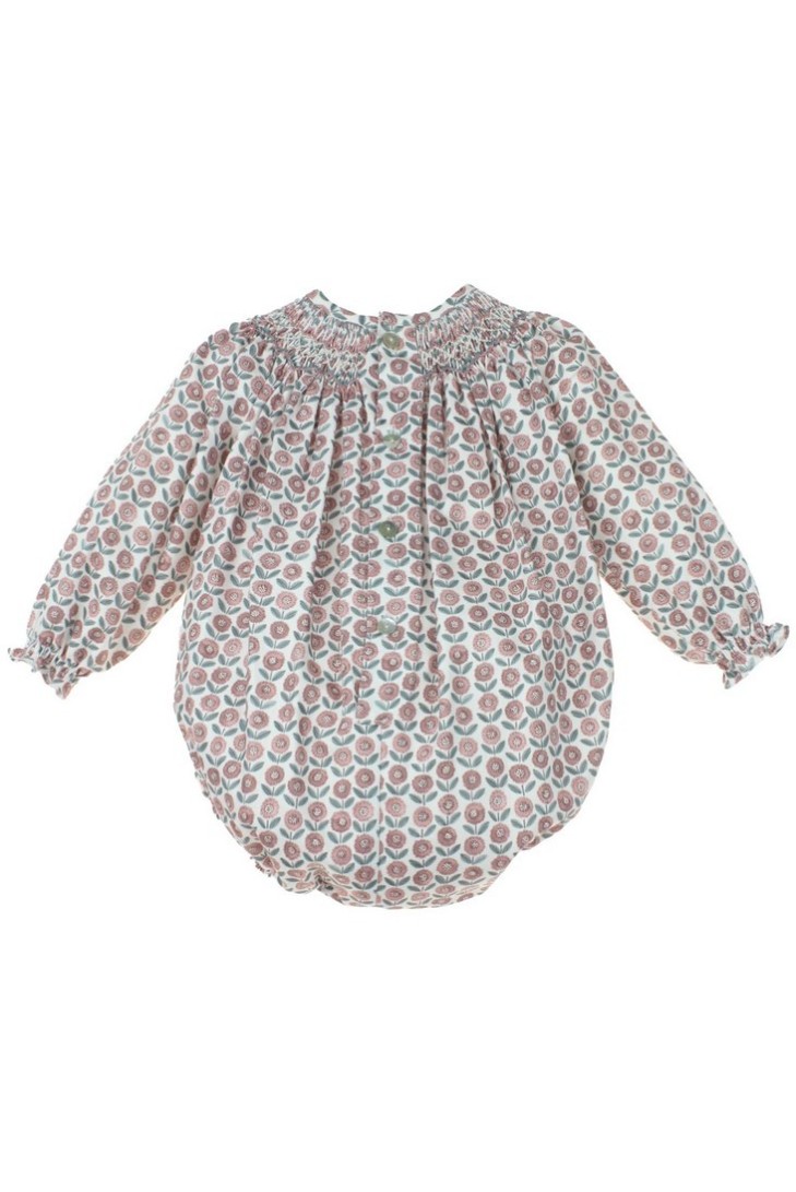 PELELE PUNTO SMOCK PIXIE DE TARTALETA, MARSALA. INVIERNO 25.