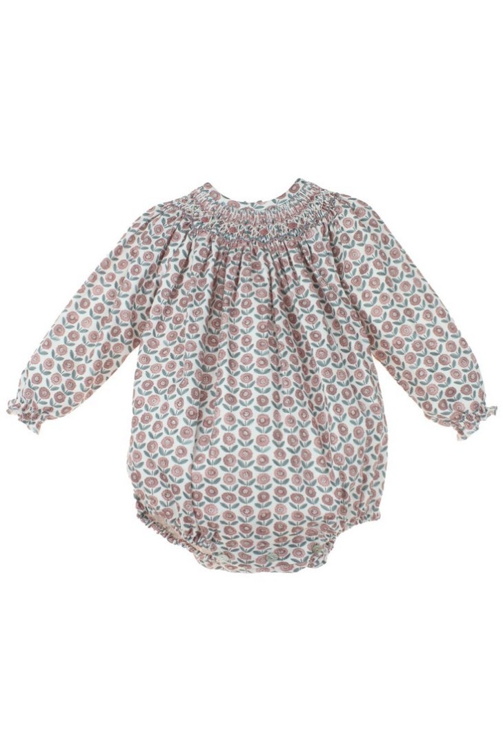 PELELE PUNTO SMOCK PIXIE DE TARTALETA, MARSALA. INVIERNO 25.