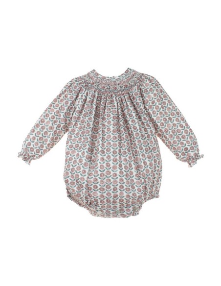 PELELE PUNTO SMOCK PIXIE DE TARTALETA, MARSALA. INVIERNO 25.