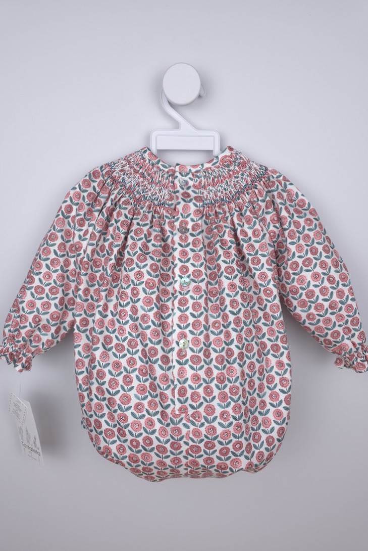 PELELE PUNTO SMOCK PIXIE DE TARTALETA, MARSALA. INVIERNO 25.