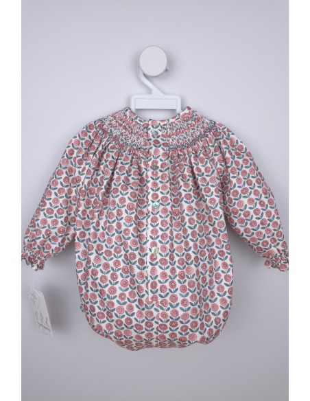 PELELE PUNTO SMOCK PIXIE DE TARTALETA, MARSALA. INVIERNO 25.