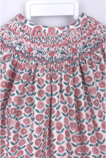 PELELE PUNTO SMOCK PIXIE DE TARTALETA, MARSALA. INVIERNO 25. 2