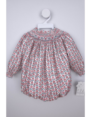 PELELE PUNTO SMOCK PIXIE DE TARTALETA, MARSALA. INVIERNO 25.