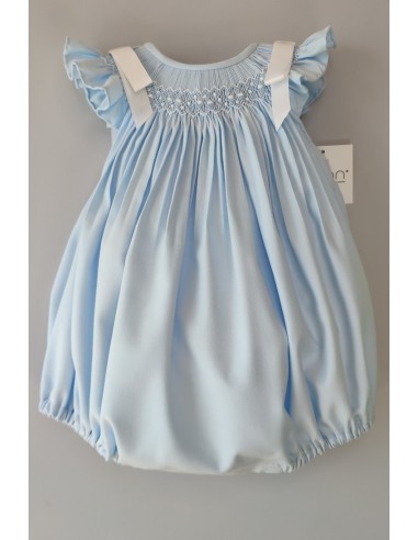 RANITA VIELLA PUNTO SMOCK MOD. LISA DE BELÁN, AZUL/BLANCO. INVIERNO 25.