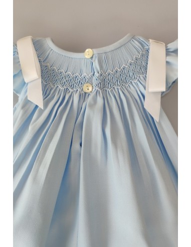 RANITA VIELLA PUNTO SMOCK MOD. LISA DE BELÁN, AZUL/BLANCO. INVIERNO 25.