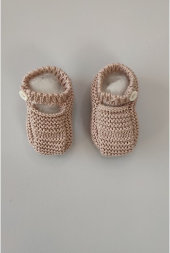 SANDALIA HEBILLA DE PANGASA BABY, ROSA VINTAGE. VERANO 26. 2
