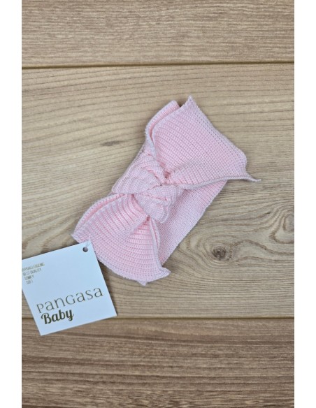 DIADEMA ELÁSTICA DE PANGASA BABY, ROSA BEBÉ. VERANO 26.