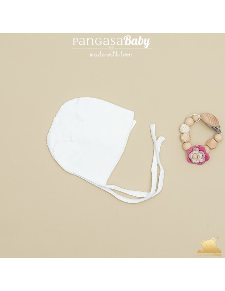 CAPOTA ESTRELLA DE PANGASA BABY, BLANCO. VERANO 26.