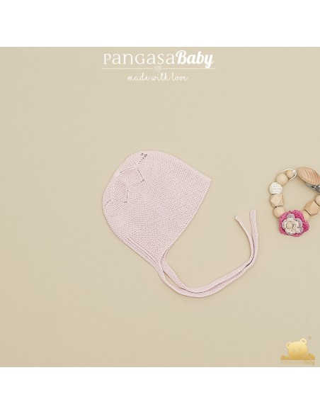 CAPOTA ESTRELLA DE PANGASA BABY, ROSA EMPOLVADO. VERANO 26.