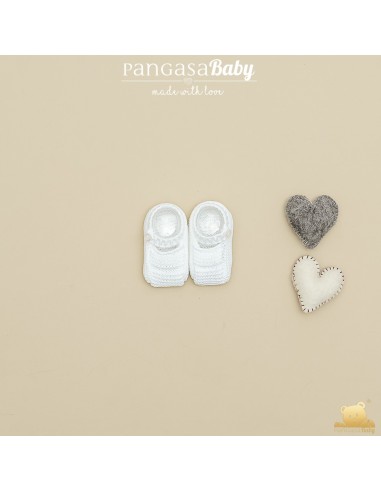 SANDALIA HEBILLA DE PANGASA BABY, BLANCO. VERANO 26.