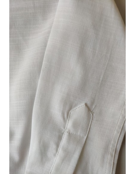 CAMISA NIÑO SEMILINO BLANCA DE NACHETE.