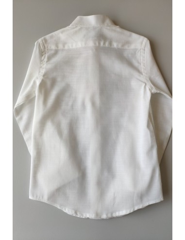 CAMISA NIÑO SEMILINO BLANCA DE NACHETE.