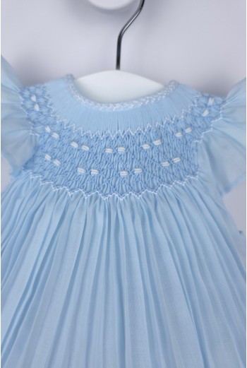 RANITA UNISEX PUNTO SMOCK. BATISTA AZUL-BLANCO. VERANO 26. 2