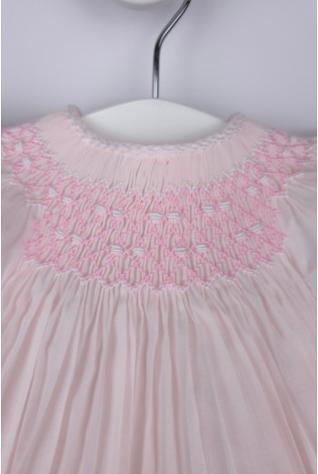 RANITA UNISEX PUNTO SMOCK. BATISTA ROSA-BLANCO. VERANO 26. 2