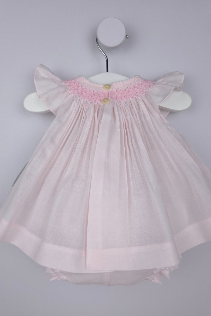 JESUSITO PUNTO SMOCK. BATISTA ROSA-BLANCO. VERANO 26.