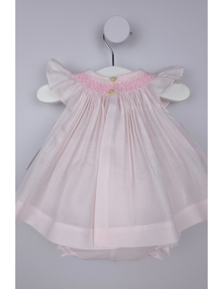 JESUSITO PUNTO SMOCK. BATISTA ROSA-BLANCO. VERANO 26.