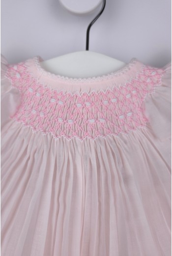 JESUSITO PUNTO SMOCK. BATISTA ROSA-BLANCO. VERANO 26. 2