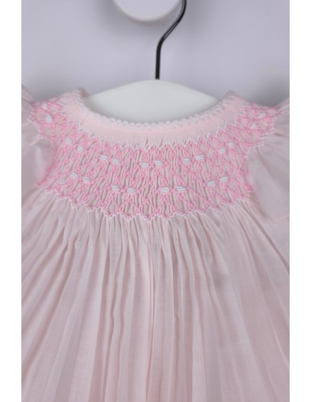 JESUSITO PUNTO SMOCK. BATISTA ROSA-BLANCO. VERANO 26.