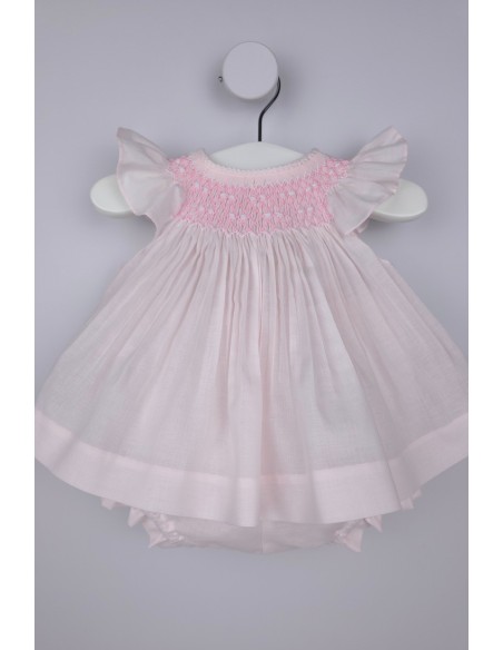 JESUSITO PUNTO SMOCK. BATISTA ROSA-BLANCO. VERANO 26.