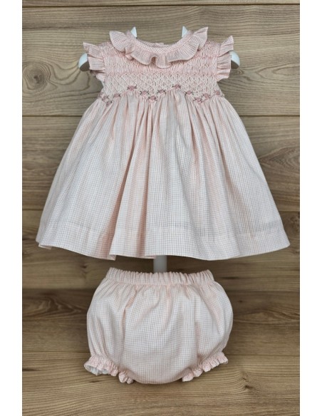 JESUSITO PUNTO SMOCK ÁNGELA DE TARTALETA, ROSA. VERANO 26.