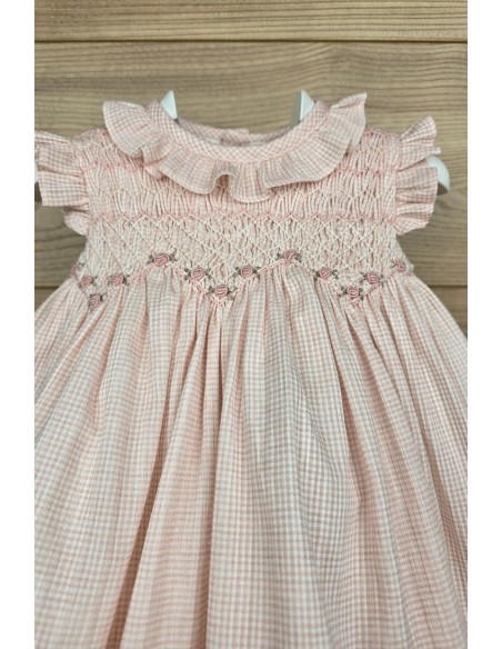 JESUSITO PUNTO SMOCK ÁNGELA DE TARTALETA, ROSA. VERANO 26.