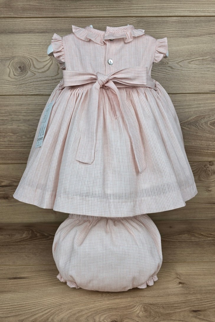 JESUSITO PUNTO SMOCK ÁNGELA DE TARTALETA, ROSA. VERANO 26.
