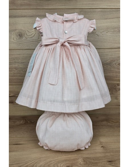 JESUSITO PUNTO SMOCK ÁNGELA DE TARTALETA, ROSA. VERANO 26.