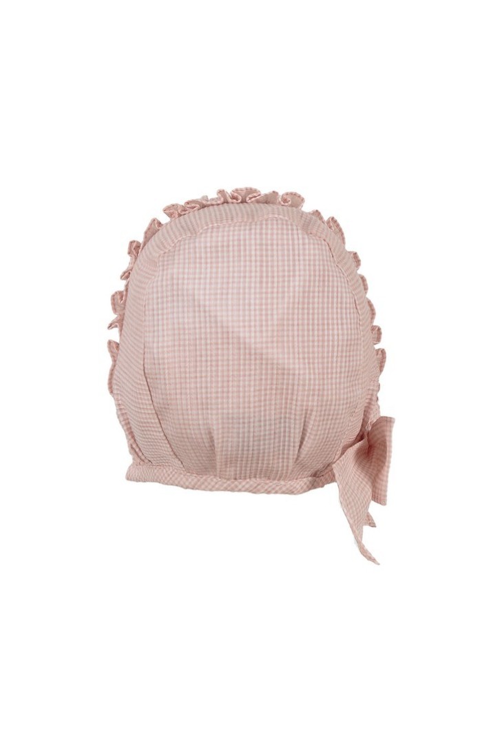 CAPOTA ROSITA VOLANTE DE TARTALETA, ROSA. VERANO 26.