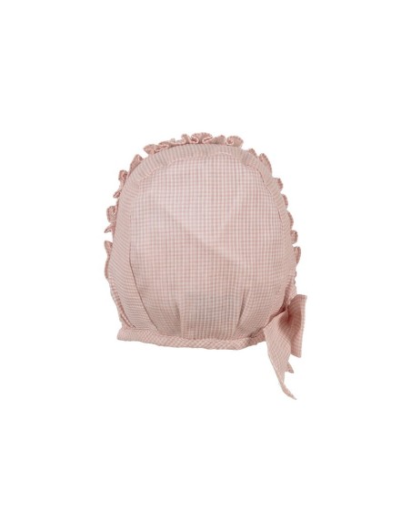 CAPOTA ROSITA VOLANTE DE TARTALETA, ROSA. VERANO 26.