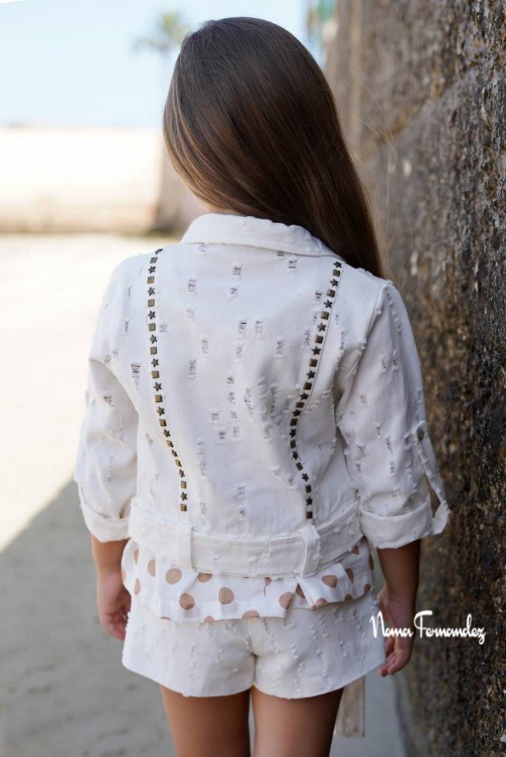 CAZADORA NIÑA COLECCIÓN HAYA DE NOMA FERNÁNDEZ. VERANO 26.