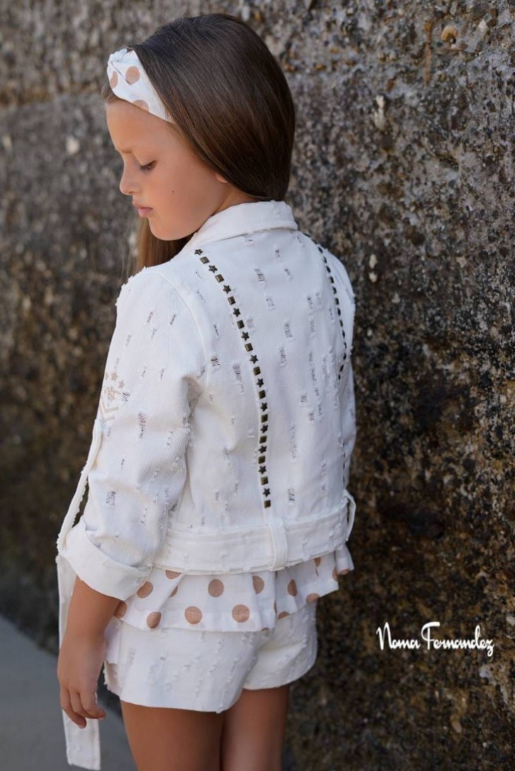 CAZADORA NIÑA COLECCIÓN HAYA DE NOMA FERNÁNDEZ. VERANO 26.
