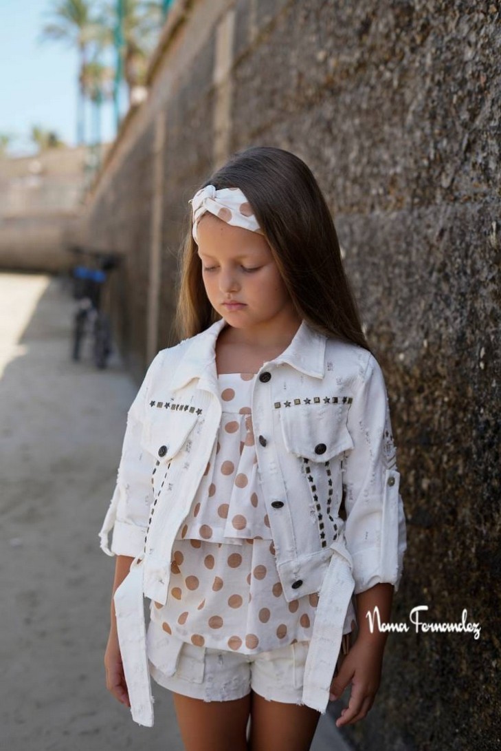 CAZADORA NIÑA COLECCIÓN HAYA DE NOMA FERNÁNDEZ. VERANO 26.