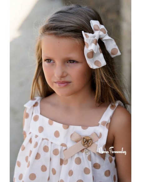 LAZO COLECCIÓN HAYA DE NOMA FERNÁNDEZ, TOPO CAMEL. VERANO 26.