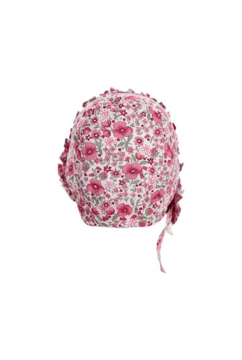 CAPOTA ROSITA VOLANTE DE TARTALETA, FUCSIA. VERANO 26. 2
