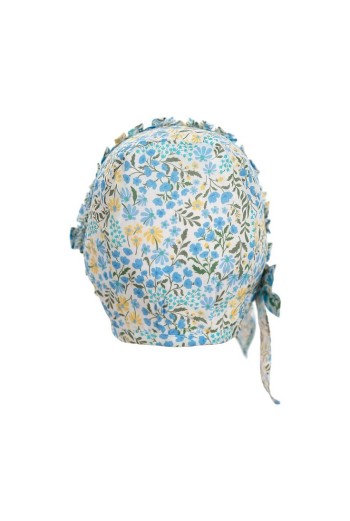 CAPOTA ROSITA VOLANTE DE TARTALETA, AZULES. VERANO 26. 2